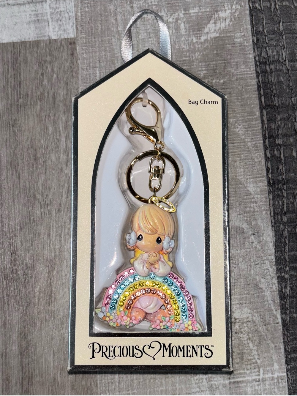 ☁️NEW Precious Moments Rainbow Bag Charm